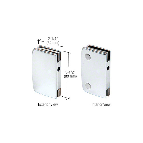 Polished Chrome Glass Swinging Door Lock Receiver for 700CCH