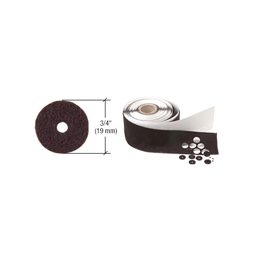 Black 3/4" Diameter Felt Washers