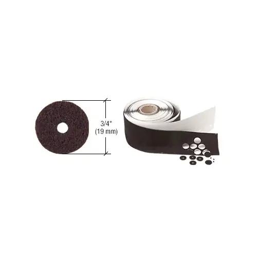 CRL 7334 Black 3/4" Diameter Felt Washers