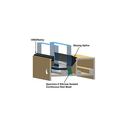 Tremco 733V18-XCP10 .250" VISIONstrip Glazing Seal - pack of 10