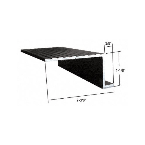 CRL 742SBL Black 74" x 2-3/8" Retractable Screen Door In-Sill adaptor