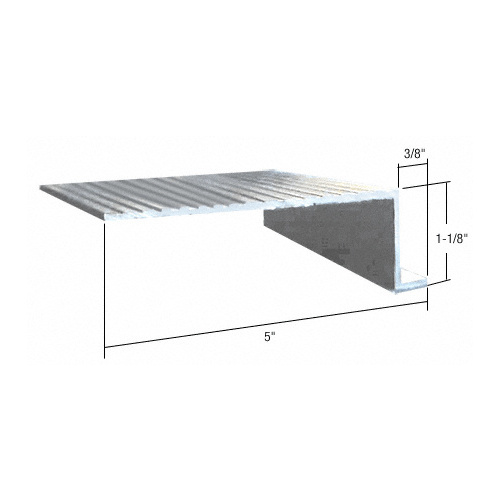 CRL 745SAL Mill Aluminum 74" x 5-1/4" Retractable Screen Door In-Sill adaptor