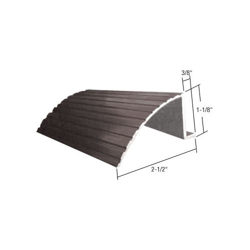 Bronze 74" Retractable Screen Door Round Sill Adaptor