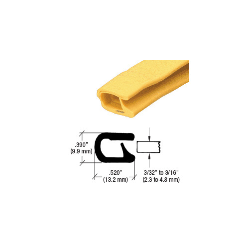 CRL 75000333 QuickEdge Safety Yellow Single Lip Trim