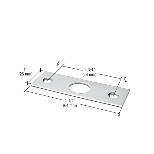 Clear Anodized Strike Plate