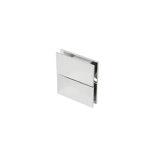 CRL CAR02SC Satin Chrome Cardiff Series Glass-to-Glass Mount Hinge