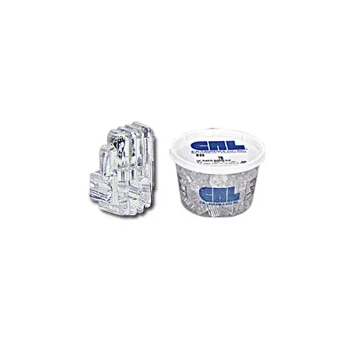 3/16" Standard Plastic Mirror Clip Clear