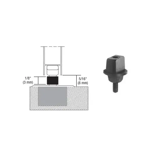 DORMA 80003RH kaba 5/16" Clearance, 3 degree Right Hand Offset Tapered Type Spindle