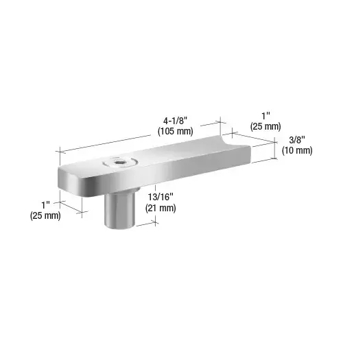 Polished Stainless Round Post Mount Gate Pivot