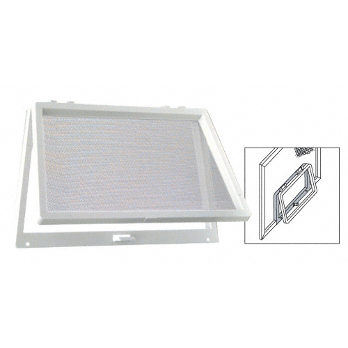 White Plastic Screen Wicket