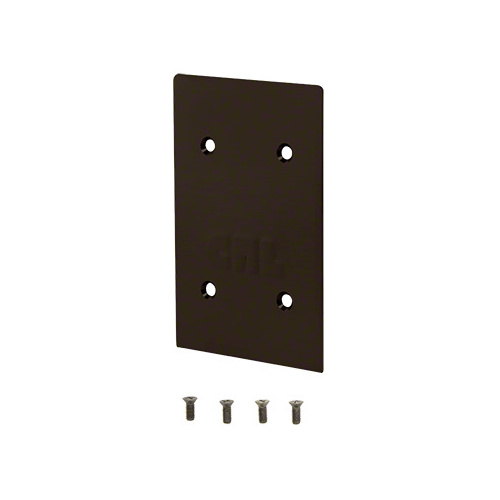 Black Bronze End Cap for 8B Series Standard Square Base Shoe