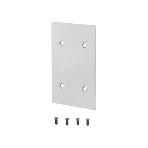 CRL 8B34CSA Satin Anodized End Cap for 8B Series 3/4" Square Base Shoe
