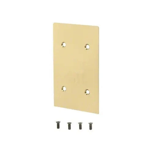 CRL 8B34CSB Satin Brass End Cap for 8B Series 3/4" Square Base Shoe