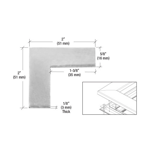 90 degree Corner Bracket for Aluminum Rails Mill