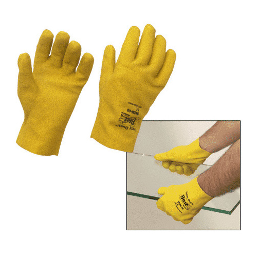 Medium PVC Gloves Pair Yellow