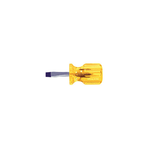 CRL A132 Stubby 1/4" x 1-1/2" Slotted Head Screwdriver