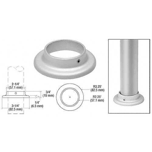 Satin Anodized ACRS Cover Flange