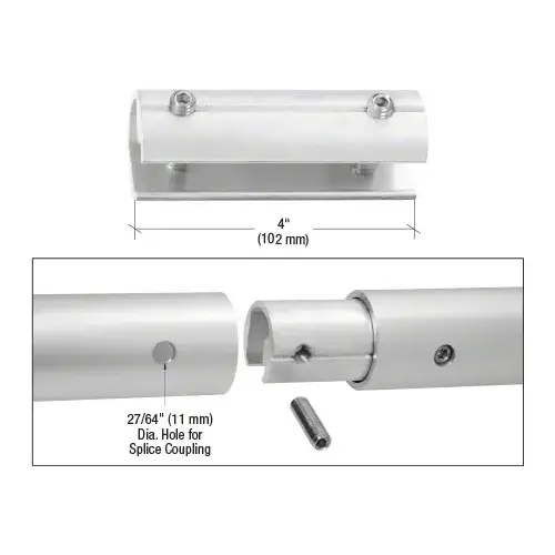 CRL A19SC ACRS Splice Coupling Satin Anodized