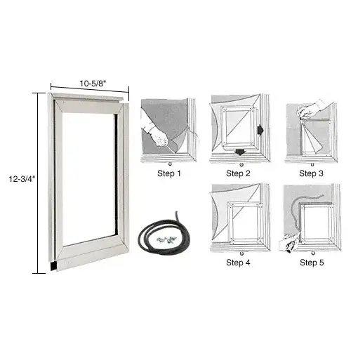 CRL A300 Small Pet Door Adaptor Clear Anodized
