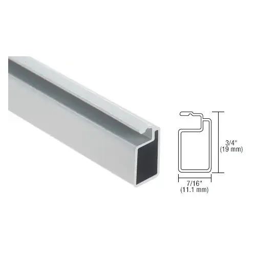 Mill 3/4" x 7/16" Extruded Screen Frame  36" Stock Length - pack of 50