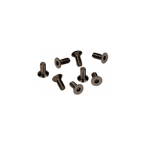 Oil Rubbed Bronze 5 mm x 12 mm Cover Plate Flat Allen Head Screws - pack of 8