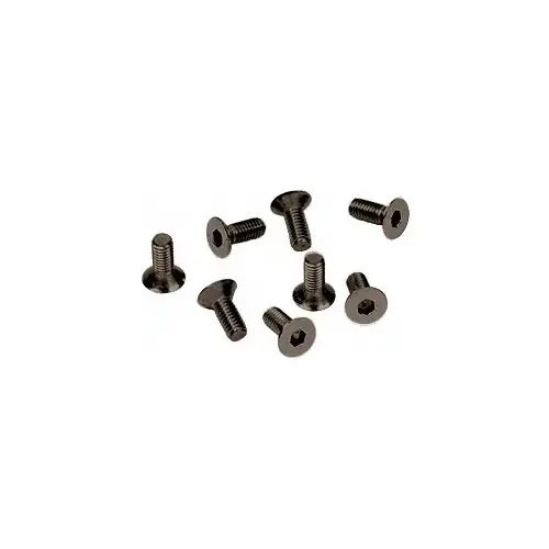 CRL A6120RB Oil Rubbed Bronze 6 mm x 12 mm Cover Plate Flat Allen Head Screws - pack of 8