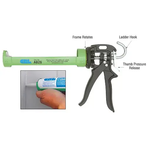 CRL AB26 26:1 Ratio Strap Frame Caulking Gun