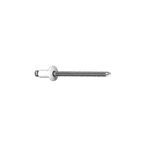 White 1/8" Diameter, 3/16" to 1/4" Grip Range Aluminum Mandrel and Rivet in Packs of 10000