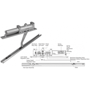 Crl 7900bfehra Aluminum Norton 7900 Series Hold Open Right
