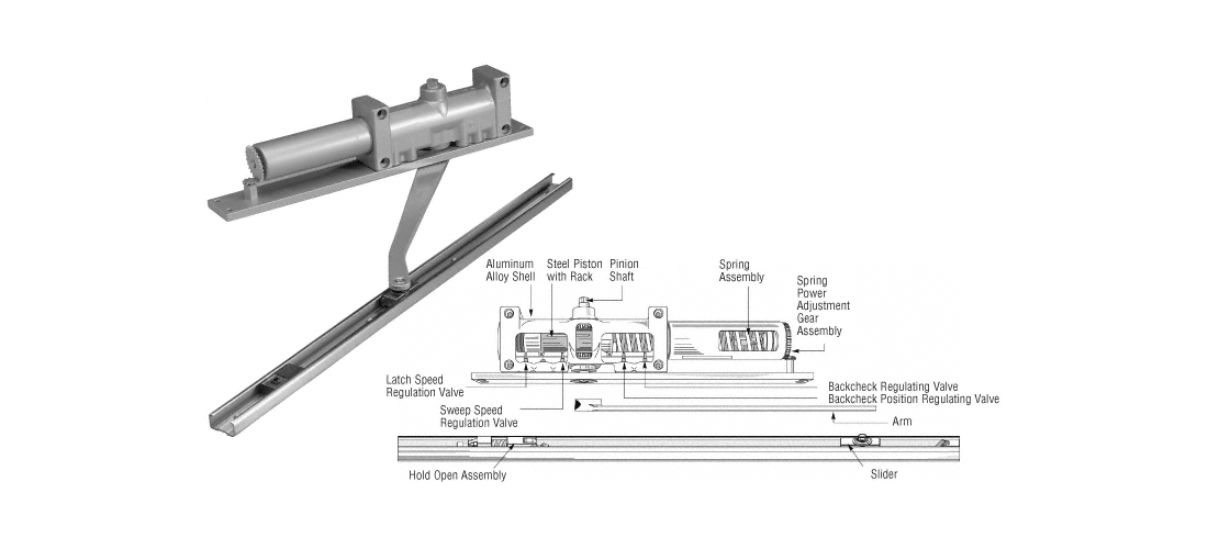 Crl 7900bfehra Aluminum Norton 7900 Series Hold Open Right
