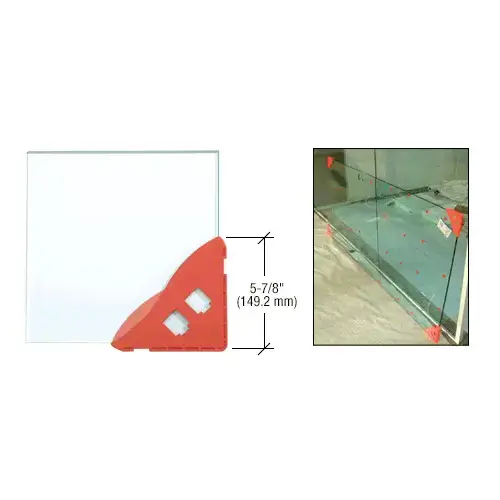 CRL ACP14-XCP12 1/4" Red Armored Corner Protector - pack of 12
