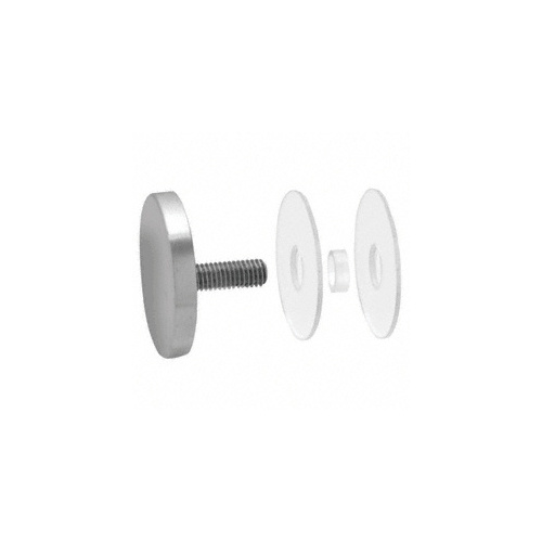 316 Brushed Stainless 2" Diameter Standoff Round Cap Assembly