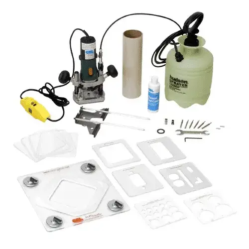 CRL ADR2T240V 240 Volt Deluxe Portable Glass Router with Template System