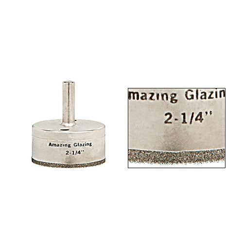 2-1/4" Amazing Glazing Plated Diamond Drill