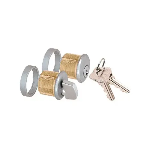 Brushed Stainless AMR Series Keyed Cylinder/Thumbturn