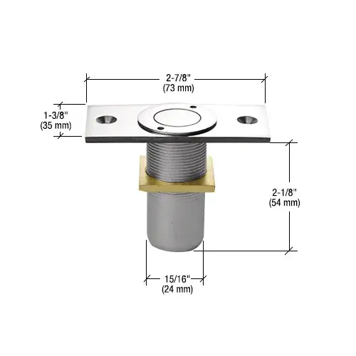 Polished Stainless Dust Proof Keeper Non-Locking