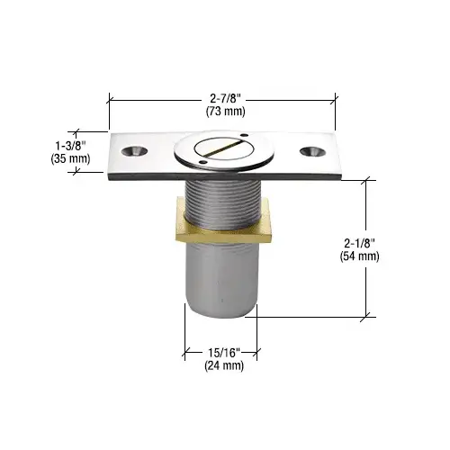 Polished Chrome Dust Proof Keeper Locking Option