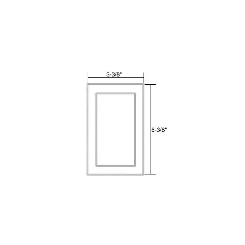 CRL APG1 Single Acrylic Plate Perimeter Gasket Clear