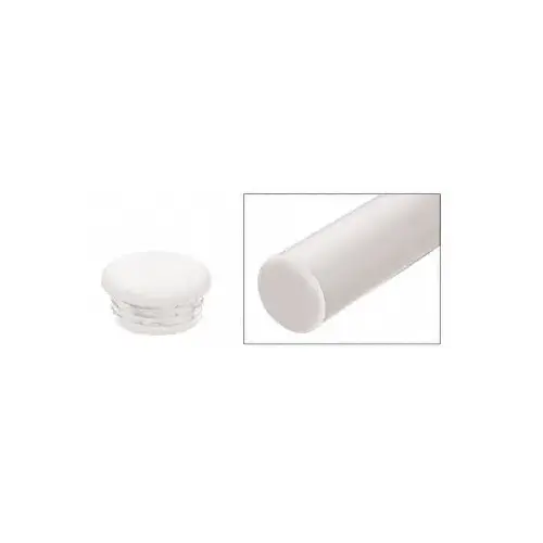 CRL AR1ECW Sky White Quick Connect Color Match End Cap for 1-1/2" Diameter Tubing