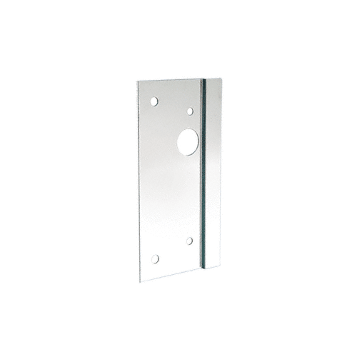 Polished Stainless 4" x 10" Right Hand Center Lock Latch Guard