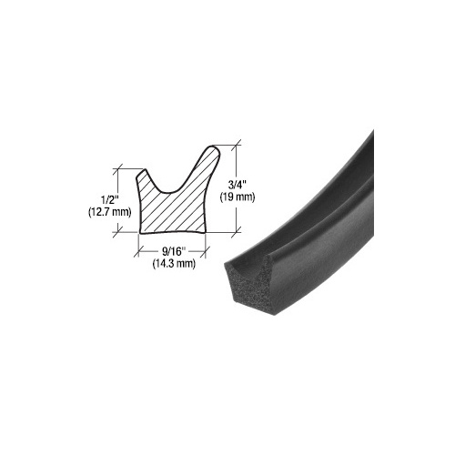 Various GM Cars Door Flange Weatherstrip for 9/16" Width Black