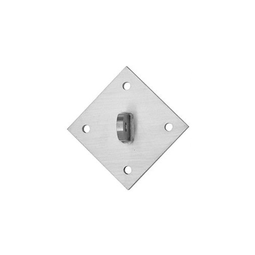 CRL AW9DMBS 316 Brushed Stainless Diamond Shaped Mounting Plate for 12 mm Rods