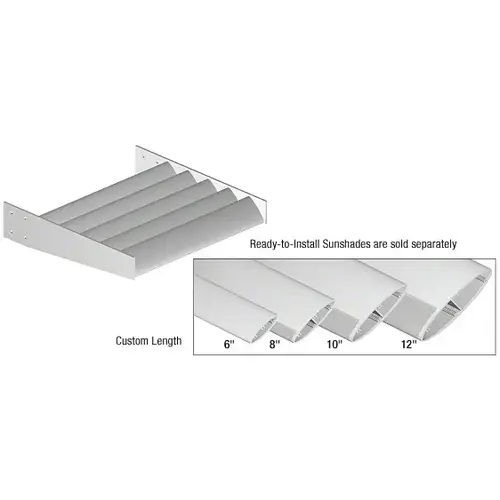 Clear Anodized 12" Airfoil Blade - Custom Length
