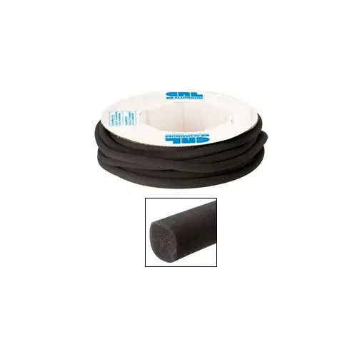 Black 1-1/8" Open Cell Backer Rod - 100 Foot Roll