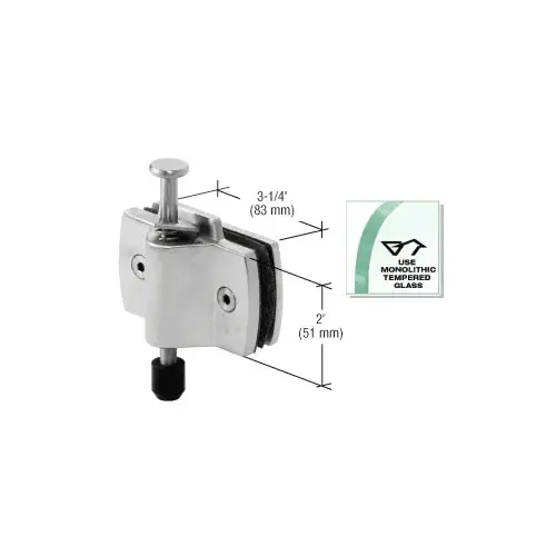 CRL B1R22 Birmingham Series Brushed Stainless Bottom Lock Patch