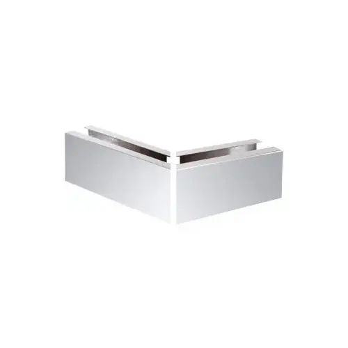 Polished Stainless 12" Mitered 135 degree Corner Cladding for B5A Series Base Shoe
