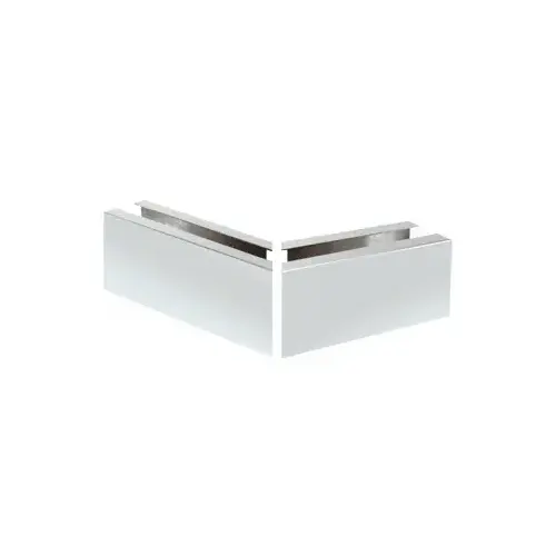Satin Anodized 12" Mitered 135 Degree Corner Cladding for B5A Series Base Shoe
