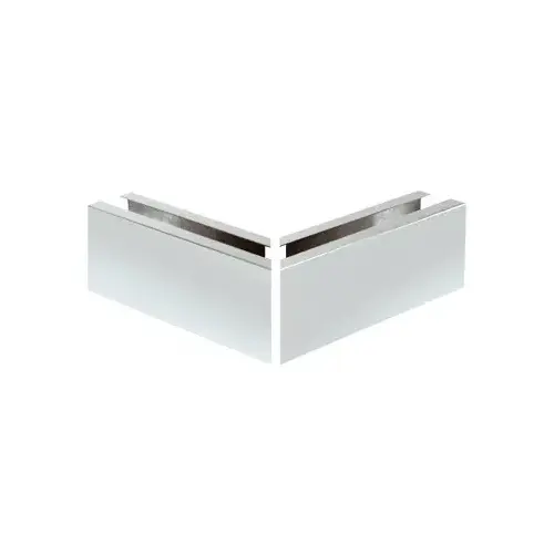 Surfacemate B5A90SA Satin Anodized 12" Mitered 90 degree Corner Cladding for B5A Series Base Shoe