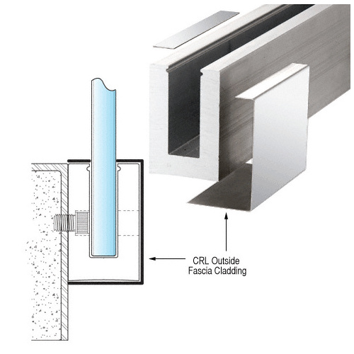 Polished Stainless L68S Series Outside Fascia Cladding 118" Stock Length