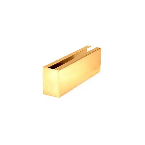 Polished Brass 12" Welded End Cladding for B5A Series Base Shoe